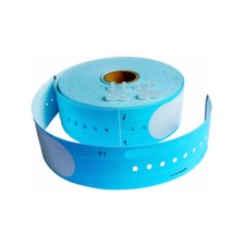 100PCS Blue wristband Thermal printing paper fits for Brother TD-2020 35mmx254mm picture