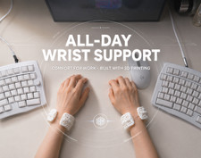 AERA Breathable Elastic Ergonomic 3D Printed Wrist Rest for  Mouse Keyboards picture