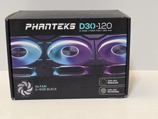 Phanteks D30-120 D-RGB PWM 120mm Fan - REVERSED - 3Pack - BLACK - New picture