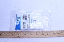 ICC Flat Keystone Wall Plate Single Gang 2-Port White IC107F02WH picture