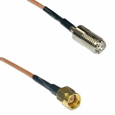 RG316 MINI UHF FEMALE to SMA MALE Coaxial RF Cable USA-US picture
