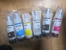 Epson T07J T07K Ink Bottle 6-Color Set for L8160 L8180 EcoTank Bulk Pack picture