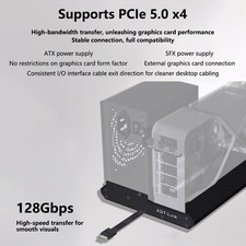 ADT-Link K993H-BK10 OCuLink eGPU Dock PCIe 5.0 128Gbps Open Aluminum Frame picture