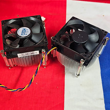 2 AVC CPU Fan w/ Heatsink for HP 447274-001 4-Pin Black/Silver picture