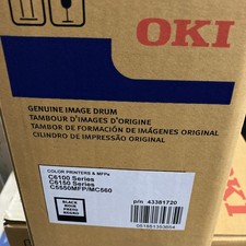 OKI 43381720 Black Image Drum Unit Genuine OEM C6100 C6150 C5550MFP MC560 Series picture