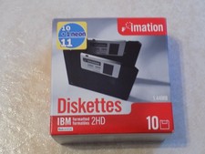 Imation IBM formatted 2HD Floppy Disks Diskettes 8 Pack New Open Box picture