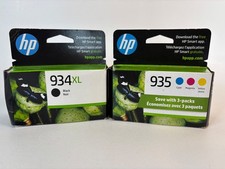 Genuine HP 934XL Black (Exp 7/2027) + HP 935 (Exp 6/2025) Cartridges NEW SEALED picture