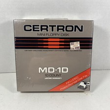 Vintage Floppy Disc Certron Mini Flopppy Disc MD-1D 10 Count NOS Sealed picture