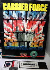 SSI Carrier Force Santa Cruz Midway Solomons Coral Sea Atari 48K Disk 1985 MIB picture