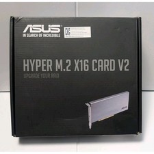 ASUS Hyper M.2 x16 Card V2 PCIe 3.0 x16 NVMe SSD RAID Adapter Card Untested picture