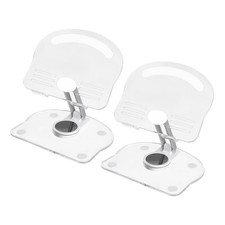 2 PCS Acrylic Tablet Stand, Acrylic Tablet Holder Adjustable Foldable, White picture