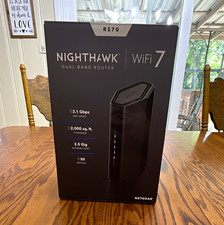 NETGEAR Nighthawk RS70 WiFi 7 Dual-Band Router 3.1 Gbps 4-Port Black picture
