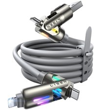 LISEN Car Carplay Cable for iPhone 17/16/15 Pro Max/Plus(3.3FT), 3.3FT, Grey picture