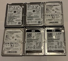 Lot of 6 Mixed Brand Model 1TB 2.5” Internal Hard Drive. Tested/Formatted picture