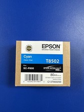 New Genuine Epson T8502 Cyan Ultra Chrome HD Ink For SC-P800 Exp 12-2023 picture