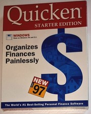 Intuit Quicken Starter Edition For Windows 95 & 3.1  Vintage Software NEW SEALED picture