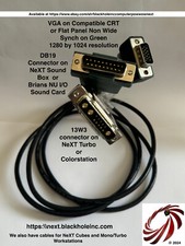 New DB19 to 13W3 to VGA Y Cable for NeXTStation Color  Color Turbo to Flatpanel picture