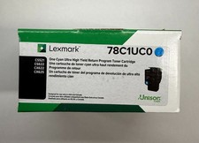 *GENUINE - NEW - SEALED** Lexmark 78C1UC0- ultra high-yield cyan- original-toner picture
