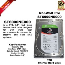 Seagate IronWolf Pro 6TB 7200RPM SATA 3.5