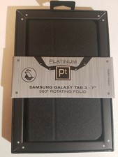Platinum Rotating Folio Case for Samsung Galaxy Tab 3 7 inch Black picture
