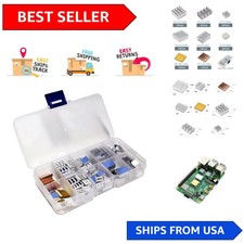 Versatile 100 PCS Heatsink Kit for Raspberry Pi A B C Series with Adhesive Tape picture