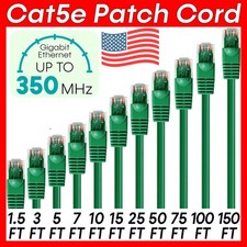 Green CAT5e Cable LAN Cat5e Cable Ethernet Patch Cord Router Network Wire Lot picture