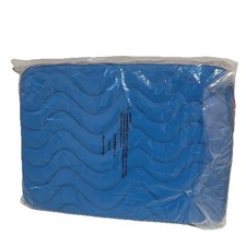 heyday Bright Blue Quilted Wavy Puffy Tablet Laptop Sleeve Up to 14in NEW picture