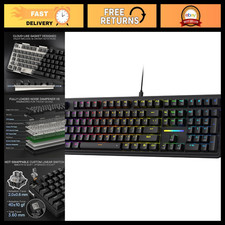 RGB Gaming Keyboard 108-Key Wired with Gasket Design & 4 Extra Hotkeys picture