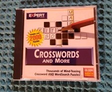 CROSSWORDS & MORE,CD-ROM. 1997. EXPERT SOFTWARE, Vintage PC Game, Rare 90s picture