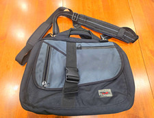 TOM BIHN Messenger Bag for 16 in Laptop Black/Gray Nylon Padded Strap Retired picture