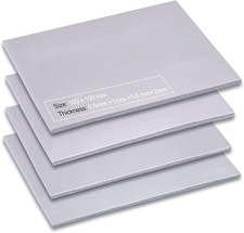 Aairhut 4 Pack 13 W/M.K Thermal Pads, 100 X 100 Mm X [0.5 Mm+1 Mm+1.5 Mm+2 Mm] S picture