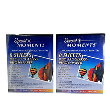 NEW SEALED 2X 8 Pks Special Moments 8.5” x 11” Glossy Photo Paper picture