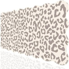Beige Leopard Pad,Scalloped Desk Mat XXL Gaming Mousepad picture