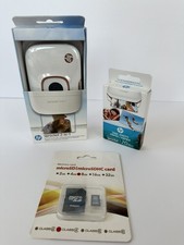 HP Sprocket 2-in-1 Printer Bundle PhotoPaper sticky backed paper MicroSD Card8GB picture