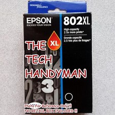 EPSON GENUINE 802XL BLACK INK (NO RETAIL BOX) for the WORKFORCE WF-4740 picture