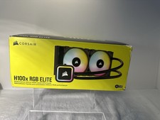 CORSAIR iCUE H100x RGB ELITE 120mm Liquid CPU Cooler - Black OPEN BOX picture