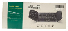 Samsers Full‑Size Foldable Bluetooth Keyboard Backlit w/ Touchpad – Silver picture