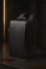 Leather Backpack for Men Business Laptop Bag 15.6