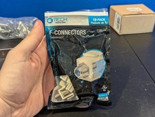 Commercial Electric Through-Wall F-Type Coax Couplers 9-Pack picture
