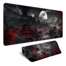 Japanese Riverside Full Moon Extended XL Gaming Desk Mat Pad 31.5x11.8 In picture