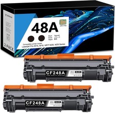 48A CF248A Toner Cartridge Black with CHIP for HP Laserjet Pro - 2 Pack picture