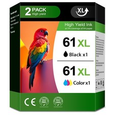 2PK 61XL Ink Cartridge Combo Pack Compatible for HP Ink 61 XL for Envy 4500 5530 picture