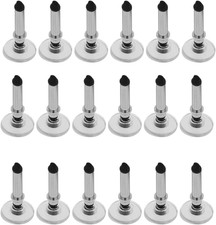 18 Pcs Silver Universal Stylus Replacement Tips Disc Round Shape picture