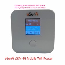 Sunhans eSunFi 4G eSim Mobile Hotspot Router For International Travel SHFiEL40 picture