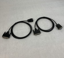 Null Modem DB9 Female to DB25 Male Adapter 6ft Cable (Lot of 2) picture