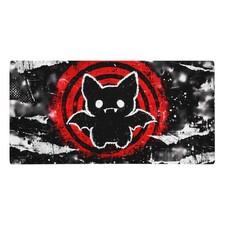 Gothic Cute Bat Grunge Red Black Art Gaming Mouse Pad XL Desk Mat Non Slip picture