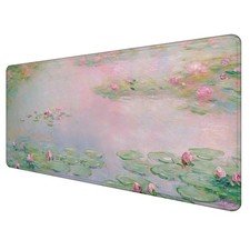 Monet Water Lilies Large Pad 31.5x15.7inch, Impressionism Botanical Floral La... picture