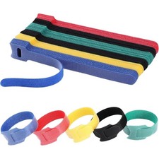 Reusable 6 Inch Cable Ties 120PCS Adjustable Fastening Straps Wire Organizer picture
