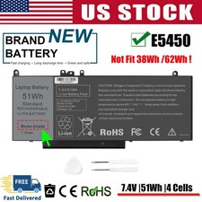 Laptop Battery for Dell Latitude E5450 E5550 E5250 Notebook Laptop 15.6