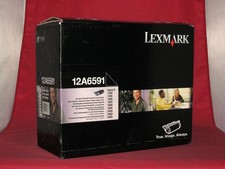 Original Lexmark 12A6591 Black Toner. New Sealed Box, We Ship Fast picture